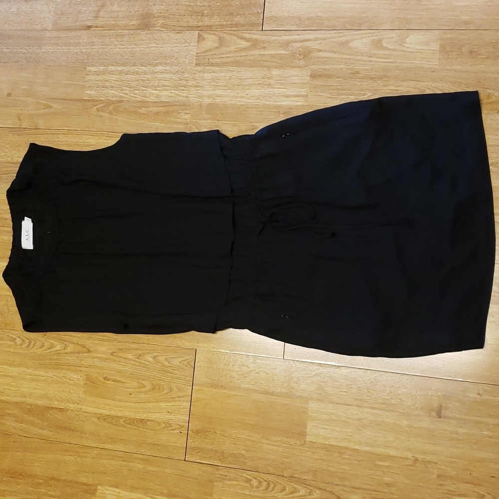A.L.C Common Dress black drawstring waist sz 4